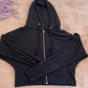 black cropped jacket